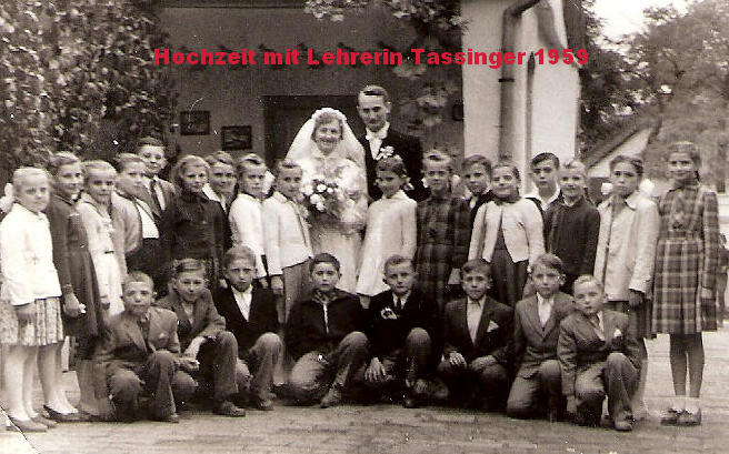 Hochzeit Lehrerin Tassinger, 1959